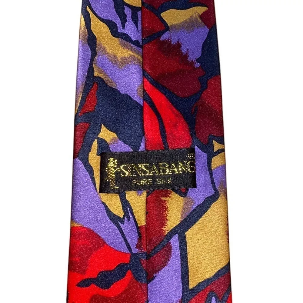 SINSABANG Mens Floral Silk Tie